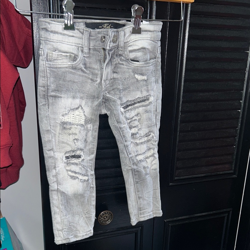 Jordan Craig Distressed Gray Jeans